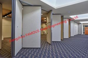 China Panel Folding Fabric Doors Soundproof Fast Sliding Wall Partition Doors For Conference Room factory