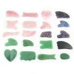 100% Rose Quartz Jade Gua Sha Stone Crystal Gua Sha For Face Slimming