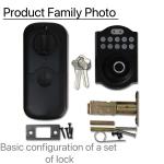 Aluminum Alloy Residential Electronic Lock Fingerprint Smart Lock Tuya App