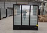 3 Door 1260L Upright Display Freezer Electric Heating with SECOP Compressor