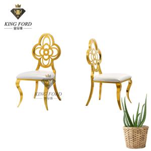 China Living Room 1.0mm Wedding Stainless Steel Chair 490*540*1030mm factory