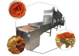 China Eco Friendly Spice Conveyor Belt Microwave Drying Machine factory