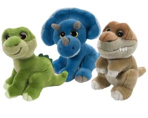 China Forest Animals Dino Dragon Stuffed Animal Toys , Green / Blue / Grey factory