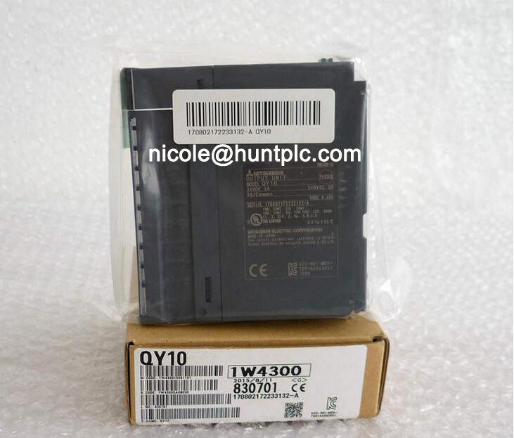 QY10 Mitsubishi Universal Q CPU module 16 point relay, 240 VAC/24 VDC, 2 A contact, 16 points/common