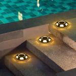 Outdoor Waterproof Garden Lawn Deck Driveway Dock Road Safety Solar Powered