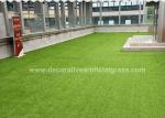 UVproof Decorative Fake Grass Lawn High Density PE + PP 30mm Geen For Rooftop