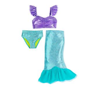 China Girls Mermaid Tail Costume , Mermaid Tail Children's Costume Sleeveless Top factory