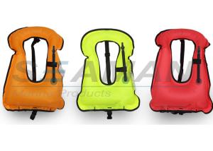 China 420D Nylon Urethane Coated Safety Water Sports Equipment Adult Snorkeling Vest factory