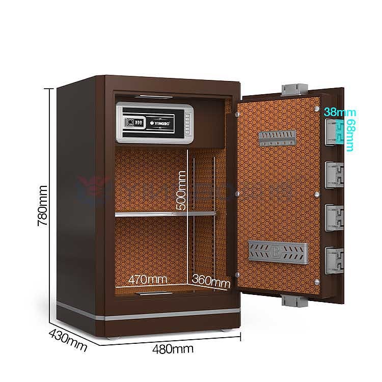 China Exterior Design OEM H780mm Safe Box For Money factory