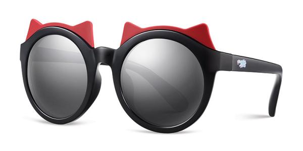 Kids Girl PEI Sunglasses TAC Polarized Len Ultra Lightweight Black White Pink