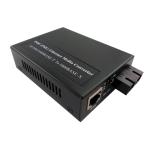 15.4W IEEE802.3af Fiber Media Converter 10/100/1000Mbps Ethernet