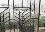 Shower Room Decorative Panel Glass 08"*36" Black Patina Bevel Thickness 16-30 Mm