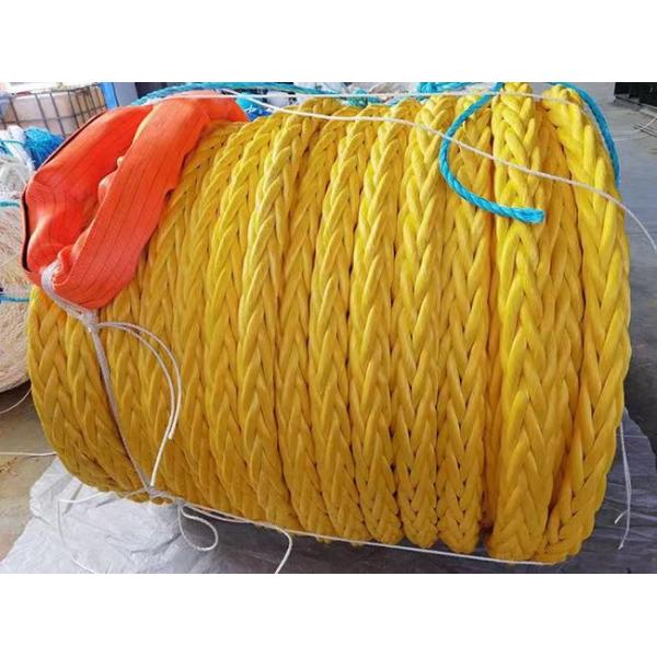 12 Strand UHMWPE Towing Rope 24mm-96mm High Strength Marine Winch Line
