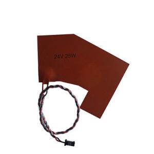 China 250 degree 1.5mm Thickness 12 Volt Silicone Heat Pad For Engine factory