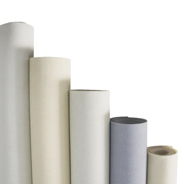 5% Openness Factor 470GSM Polyester PVC Sunscreen Fabric 2/2.5/3m Width for Hotel Office