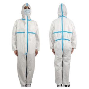 China Professional Disposable Protective Gowns White Disposable Overalls factory