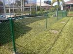 Strong Chain Link Black Fence , Chain Link Security Fence 50*50mm