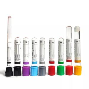 China Disposable Vacuum Blood Collection Tube Multi Color Blood Sampling Tube CE ISO factory