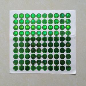 China Custom printing peel off laser sticker, wholesale prices label sticker printing, 3D label sticker printing factory