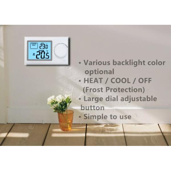 ST2401 Digital Electronic Heating Thermostat White Fireproof ABS Home 6A