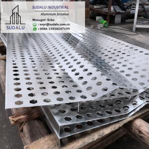 China SUDALU Aluminum Perforated Panel Bending Shape Aluminum Panel for Wall Decoration factory