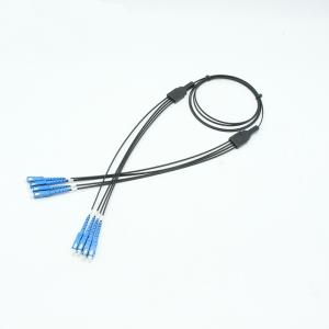 China Outdoor 4F Self Supporting Fiber Optic Patch Cables Single Mode FTTH Patch Cord Aerial factory