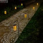 Outdoor Solar Lamps for Waterproof Outdoor Lighting 9.5*9.5*4.8CM IP55