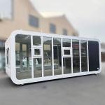 Luxury White Space Capsule Steel Prefab Home Apple Cabin Container House for