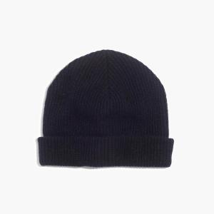 China Black RIB Knit Beanie Hats 96 / 3 / 1 Wool / Other Fiber / Elastane Material factory