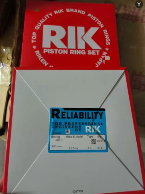 RIK Piston Rings With Daewoo DE12 Piston Ring 65.02503-8237 Komatsu 6D107 6754-31-2010 4955251 D6CA 133mm S6N 160mm