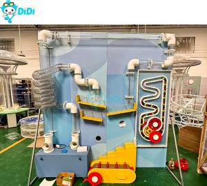 China Indoor Playground Plastic Tube Pipe Magnetic Building Blocks Toy Interactive Ball Wall Games factory