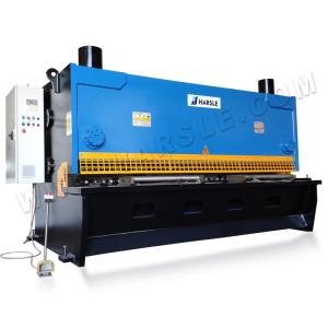 China Guillotine shearing machine with P40, QC11K-20×6000 hydraulic metal shear for sale factory
