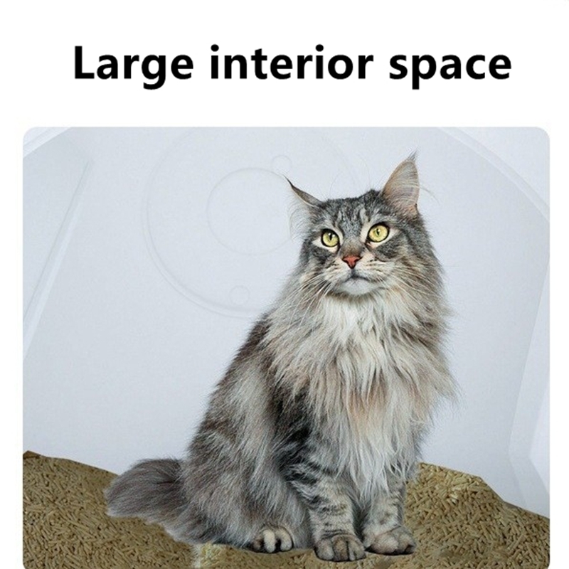Waterproof Self Cleaning Automatic Pet Litter Boxes Dust Free Technology Voice Control