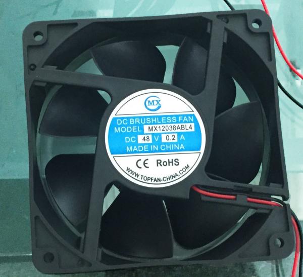 7 Blades 48V Equipment Cooling Fans , axial brushless fan for ventilating