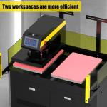 Double Station Fully Automatic DTF Heat Transfer Film Heat Press Machine