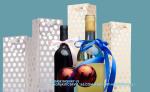 Champagne Wine Gift Bag Bulk With Tags, Polka Dots Single Bottle Holiday Gift