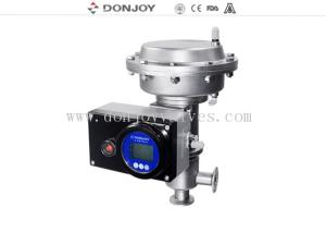 China Thin film Pneumatic Aseptic Reversing Seat Valve DN25-DN100 with SS316L factory