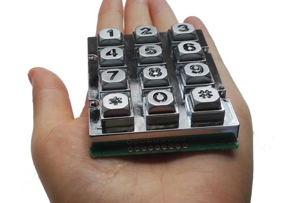 Audio Telephone Industrial Keypad With Backlight Access Control Zinc Metal