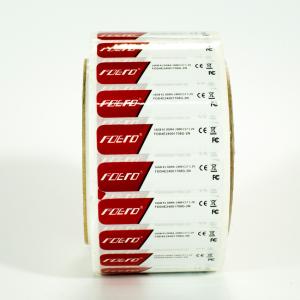 China Hangte Printed Barcode Labels Adhesive Paper Thermal Sticker Roll factory