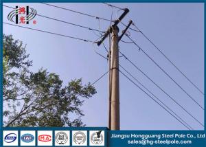 China Stainless Steel Electrical Power Post For Transmission Line , Metal Power Pole factory