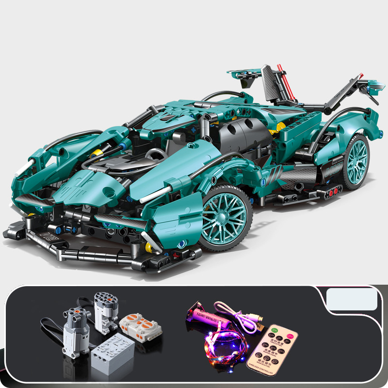 High Difficulty Moc Assembly Building Blocks Car Toys LEGO Concept Sports Car Model
