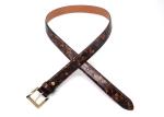 Womens Leopard Print 3.0cm PU Leather Waist Belt For Pants