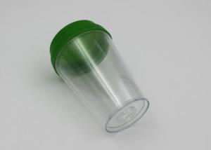 China Reusable Double Wall Clear Plastic Coffee Cups With Lids / Plastic Travel Coffee Mugs factory
