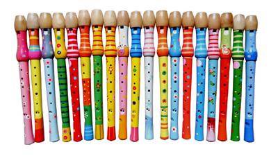 8 hole Cartoon wood recorder / toy flute/ Music Toy / Orff instruments /