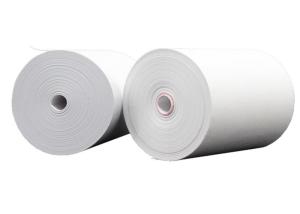 China 50mm Plastic Core 58gsm 57mmx40mm Non Core Cashier Paper factory