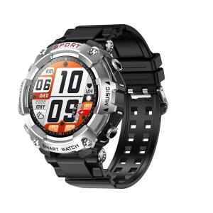China Rainbuvvy T96 silver 2-in-1music sports smart watch Bluetooth call pedometer factory