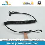 Heavy Duty Rubber Covered Wire Coiled Lanyard for Protecting Pistol