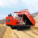 8 Ton Diesel Mobile Crawler Dumper Truck Engineering Rubber Tracks With Super