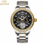 Luxury Luminous Waterproof Mechanical Watch Crystal Diamond Case