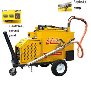 China Traction Type Asphalt Crack Sealing Machine With 100L Tank factory